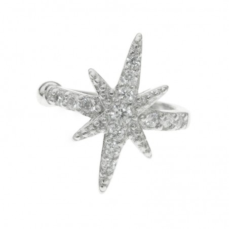 Pendiente ear cuff estrella de los deseos Plata de Ley - Karissma
