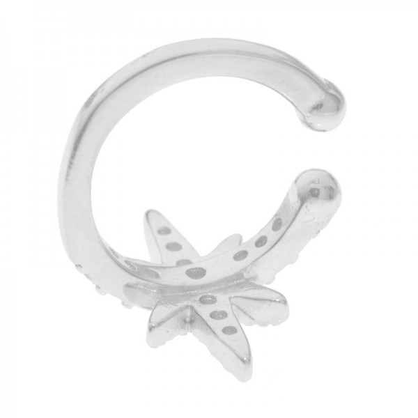 Pendiente ear cuff estrella de los deseos Plata de Ley - Karissma