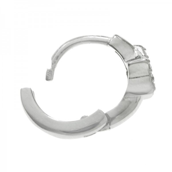 Pendientes aro mini con estrella Plata de Ley - Karissma