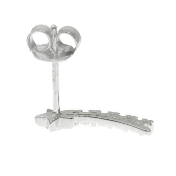 Pendientes estrella fugaz con circonitas Plata de Ley - Karissma