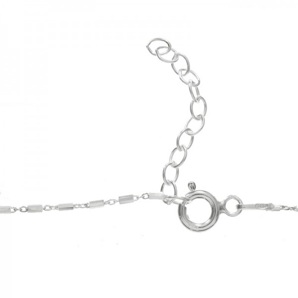 Conjunto eslabón barra hexagonal Plata de Ley - Karissma