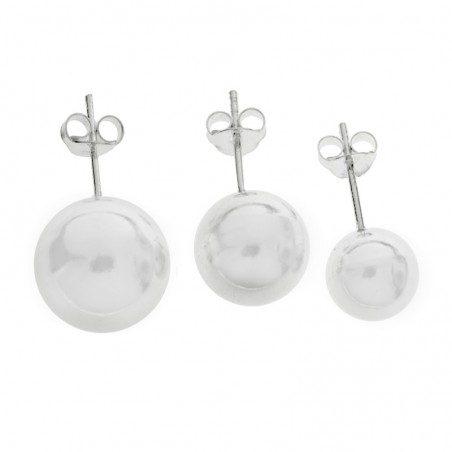 Pendientes bola Plata de Ley 925