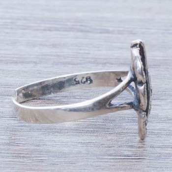 Anillo hoja con marquesita Plata de Ley 925 2