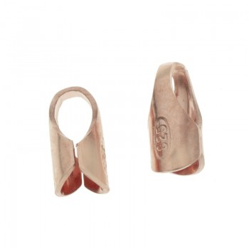 Terminal cordón chapado en Oro Rosa