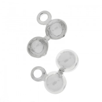 Terminal collar tapanudo Plata de Ley 925