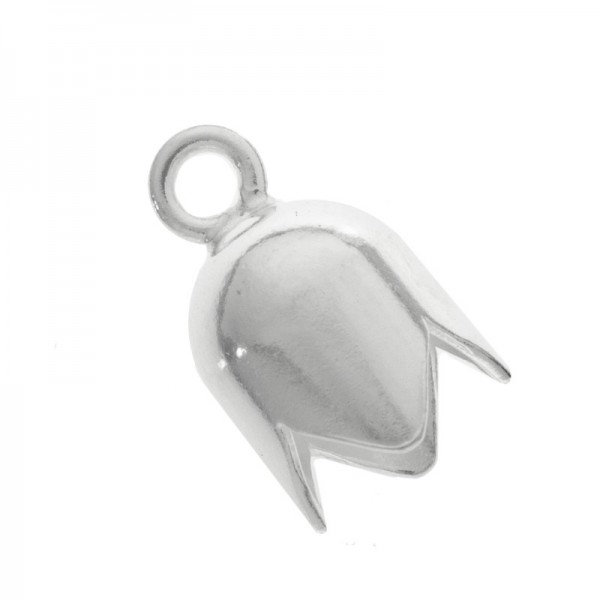 Terminal cordón con arandela Plata de Ley 925