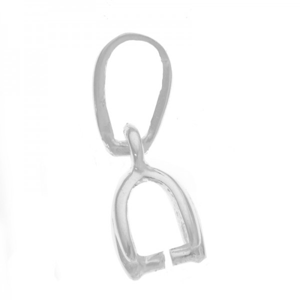 Terminal colgante con arandela drop Plata de Ley 925