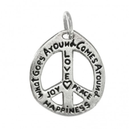 Colgante símbolo de la Paz Plata de Ley