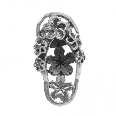 Colgante sandalia oxidada Plata de Ley