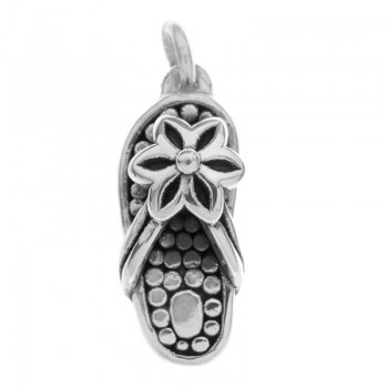 Colgante sandalia electroforma Plata de Ley