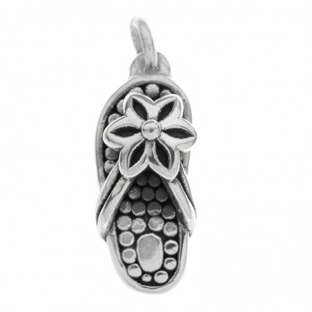 Colgante sandalia electroforma Plata de Ley