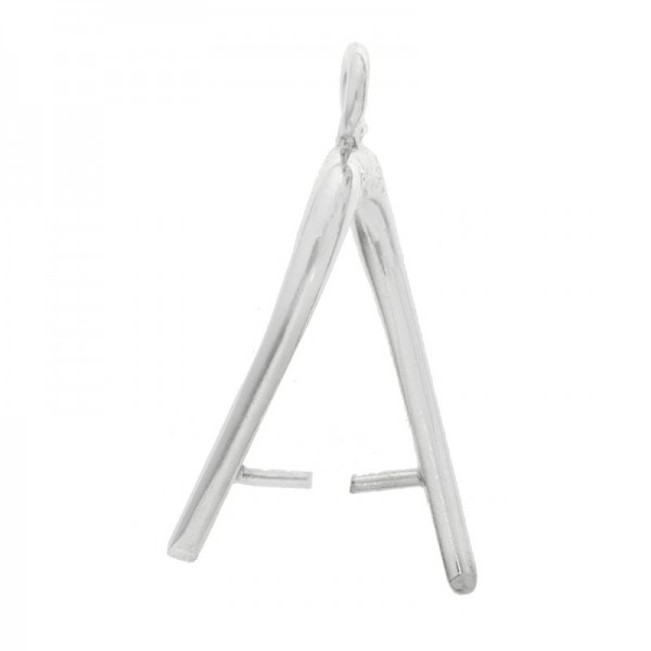 Terminal colgante lazo drop Plata de Ley 925