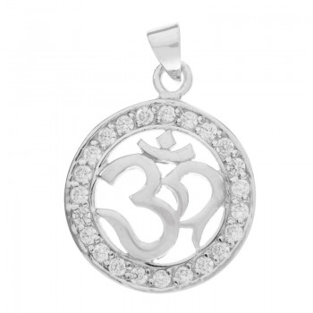 Colgante símbolo Om circonitas 2