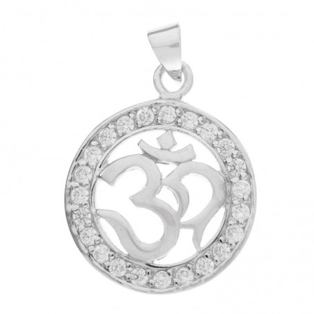 Colgante símbolo Om circonitas