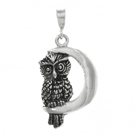 Colgante búho Plata de Ley