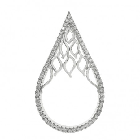 Colgante microsetting gota Plata de Ley