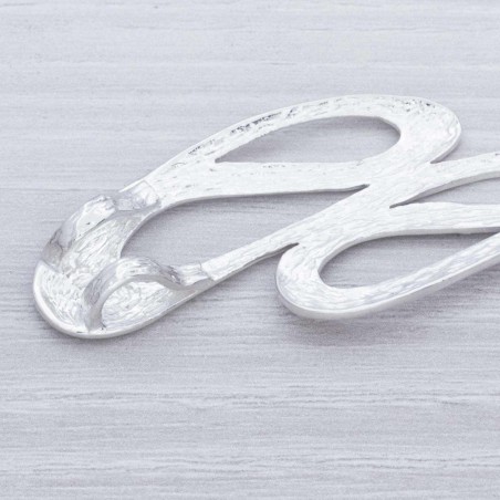 Colgante tribal ondulado Plata de Ley