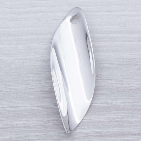 Colgante media caña Plata de Ley