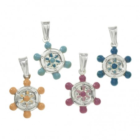 Colgante timón Plata de Ley