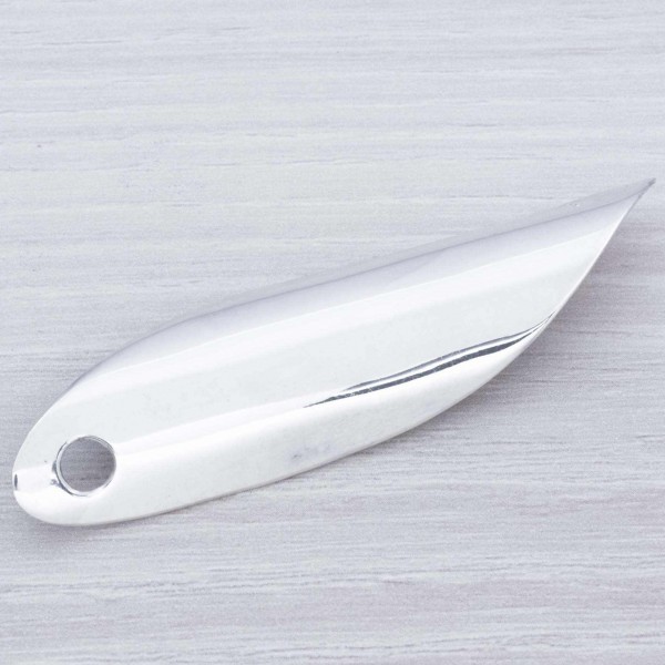 Colgante media caña Plata de Ley