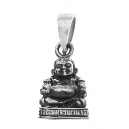 Colgante buda oxidado Plata de Ley
