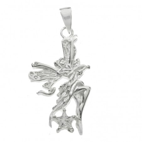 Colgante hada con estrella Plata de Ley