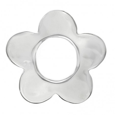 Colgante flor minimalista Plata de Ley