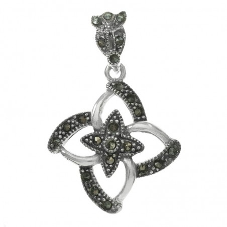 Colgante flor vintage marquesitas - Karissma