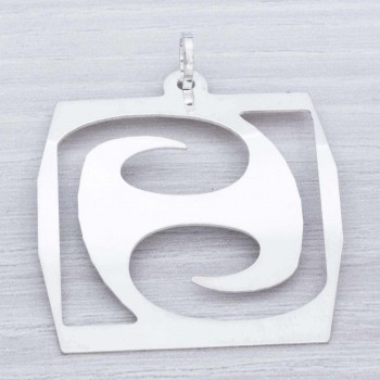 Colgante cuadro abstracto Plata de Ley