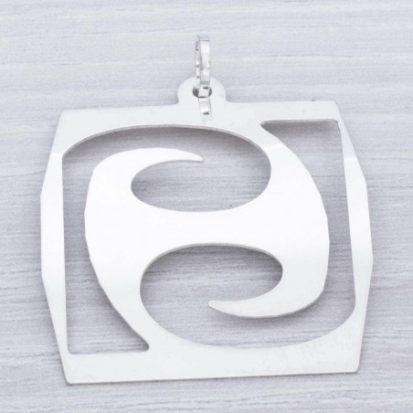 Colgante cuadro abstracto Plata de Ley