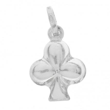 Colgante trébol Plata de Ley