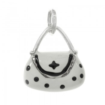 Colgante bolso esmaltado Plata de Ley