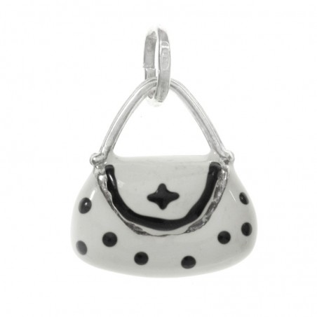 Colgante bolso esmaltado Plata de Ley