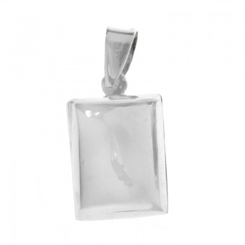 Guardapelo rectangular Plata de Ley