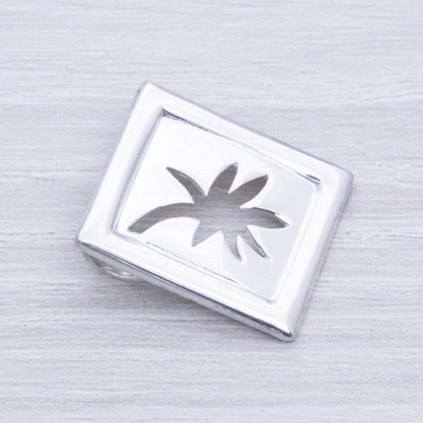 Colgante palmera calada Plata de Ley