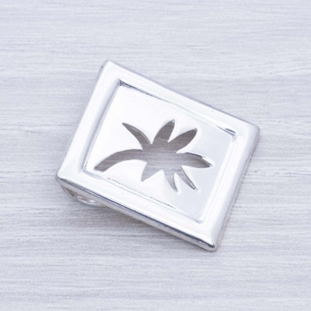 Colgante palmera calada Plata de Ley