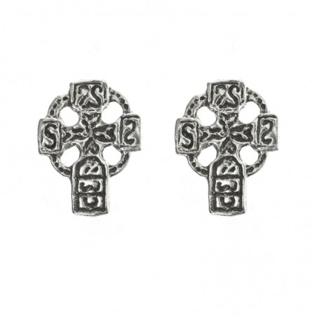 Pendientes cruz celta Plata de Ley 925