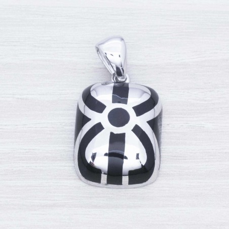 Colgante lazo esmaltado Plata de Ley