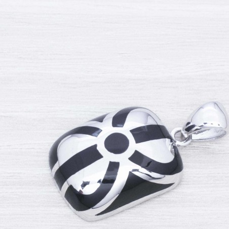 Colgante lazo esmaltado Plata de Ley