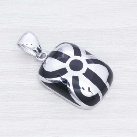 Colgante lazo esmaltado Plata de Ley