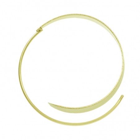 Aros asimétricos chapados en Oro Plata de Ley 925