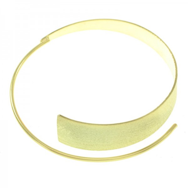 Aros asimétricos chapados en Oro Plata de Ley 925