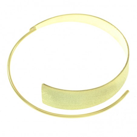 Aros asimétricos chapados en Oro Plata de Ley 925