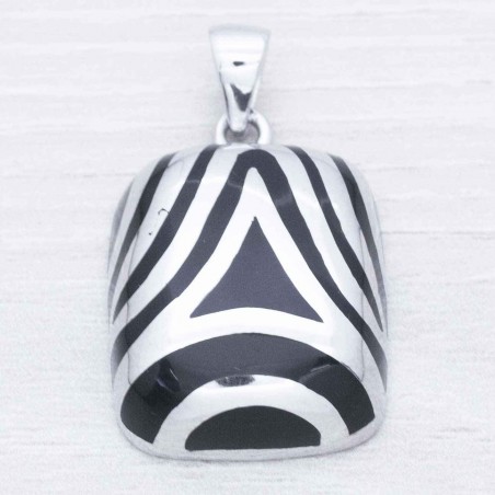 Colgante abstracto Plata de Ley