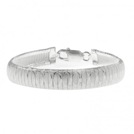 Pulsera Plata de Ley 925 semirígida con círculos