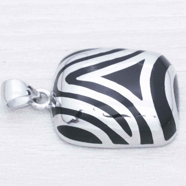 Colgante abstracto Plata de Ley