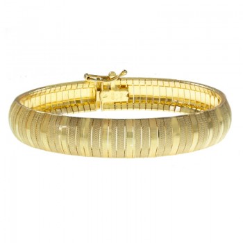 Pulsera semi rígida bañada en Oro