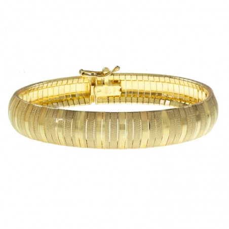 Pulsera semi rígida bañada en Oro