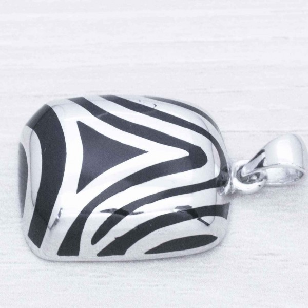 Colgante abstracto Plata de Ley