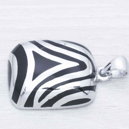 Colgante abstracto Plata de Ley